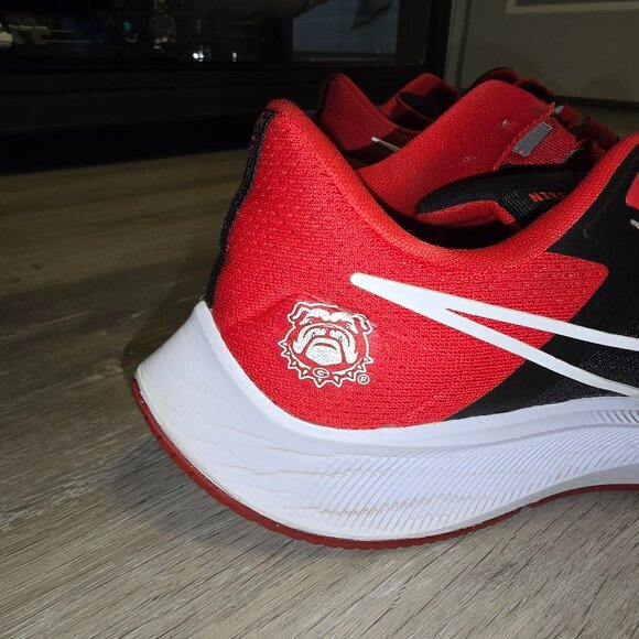 unisex nike black georgia bulldogs zoom pegasus 38 running shoe